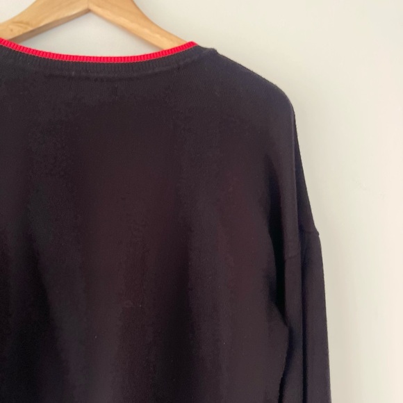 Marled Reunited Clothing Heart Print Round Neck Long Sleeve Sweater - Picture 6 of 10